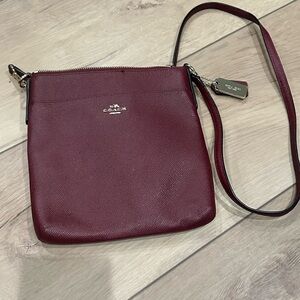 Coach Burgundy Crossbody Bag